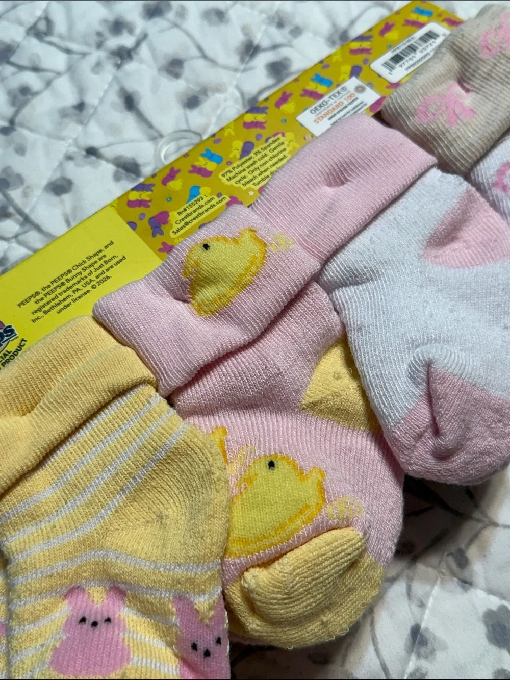 Infant Socks 8-Pack - Pink, Yellow, Cream